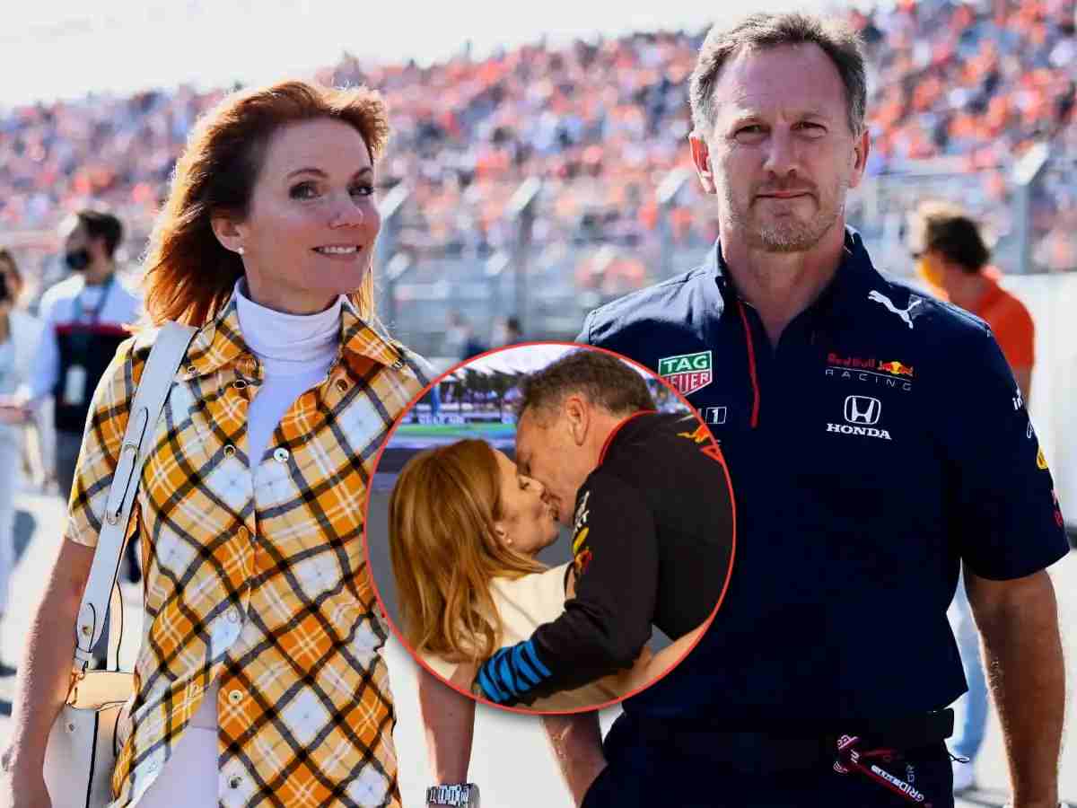 Christian Horner and ex-Spice Girl wife Geri Halliwell KISS at Bahrain GP after rumored marriage tensions due to alleged evidence leak