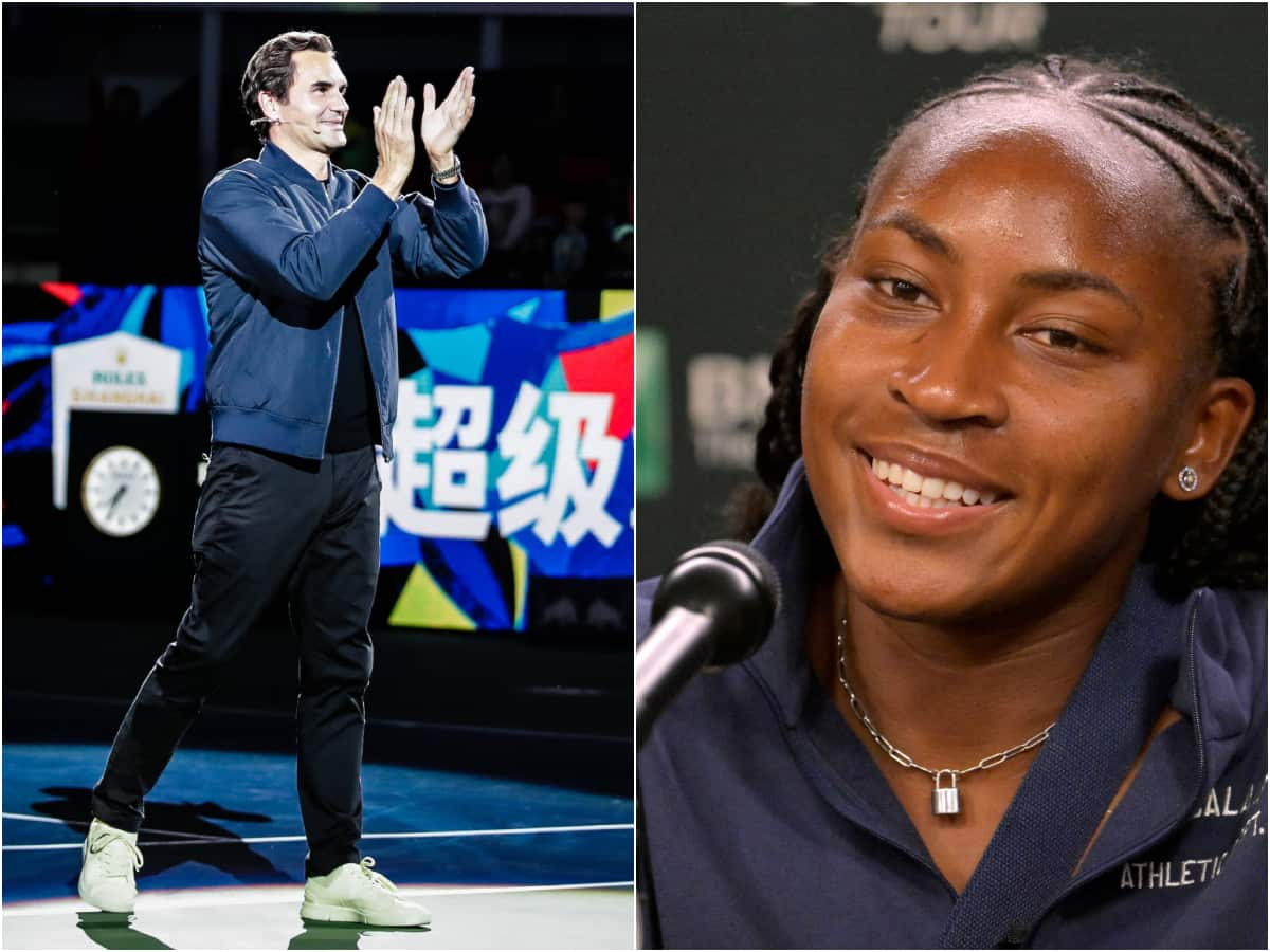 Roger Federer and Coco Gauff