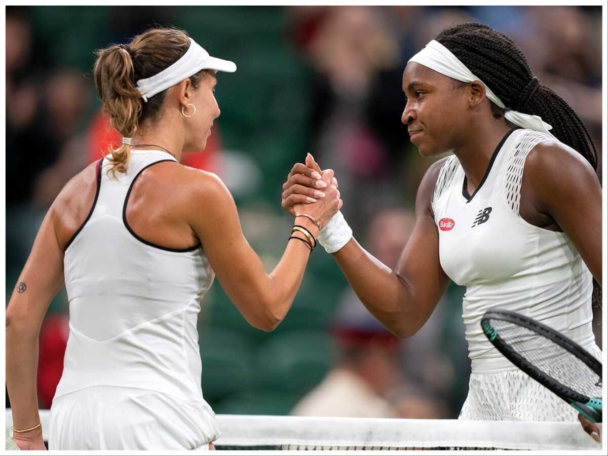 Coco Gauff and Lesia Tsurenko