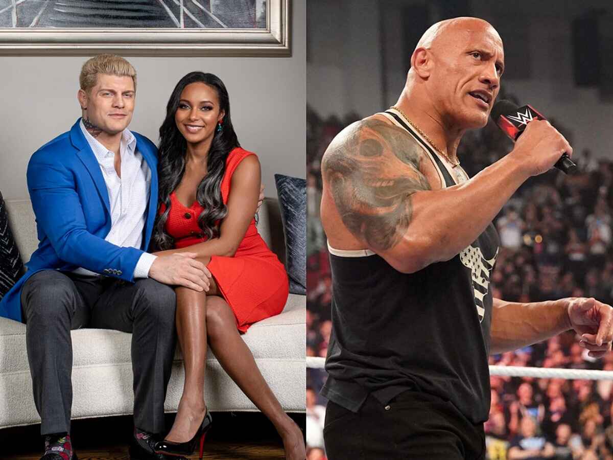 Brandi Rhodes reacts to husband Cody Rhodes obliterating The Rock in fierce promo on Raw