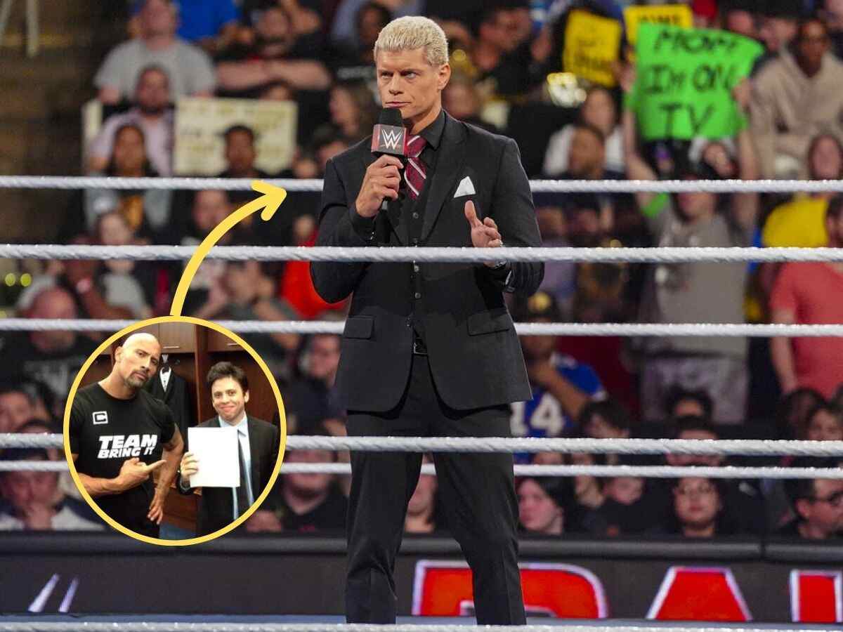 The Rock’s business partner goes off on Cody Rhodes while claiming he told the former about his “goofy a** dog”