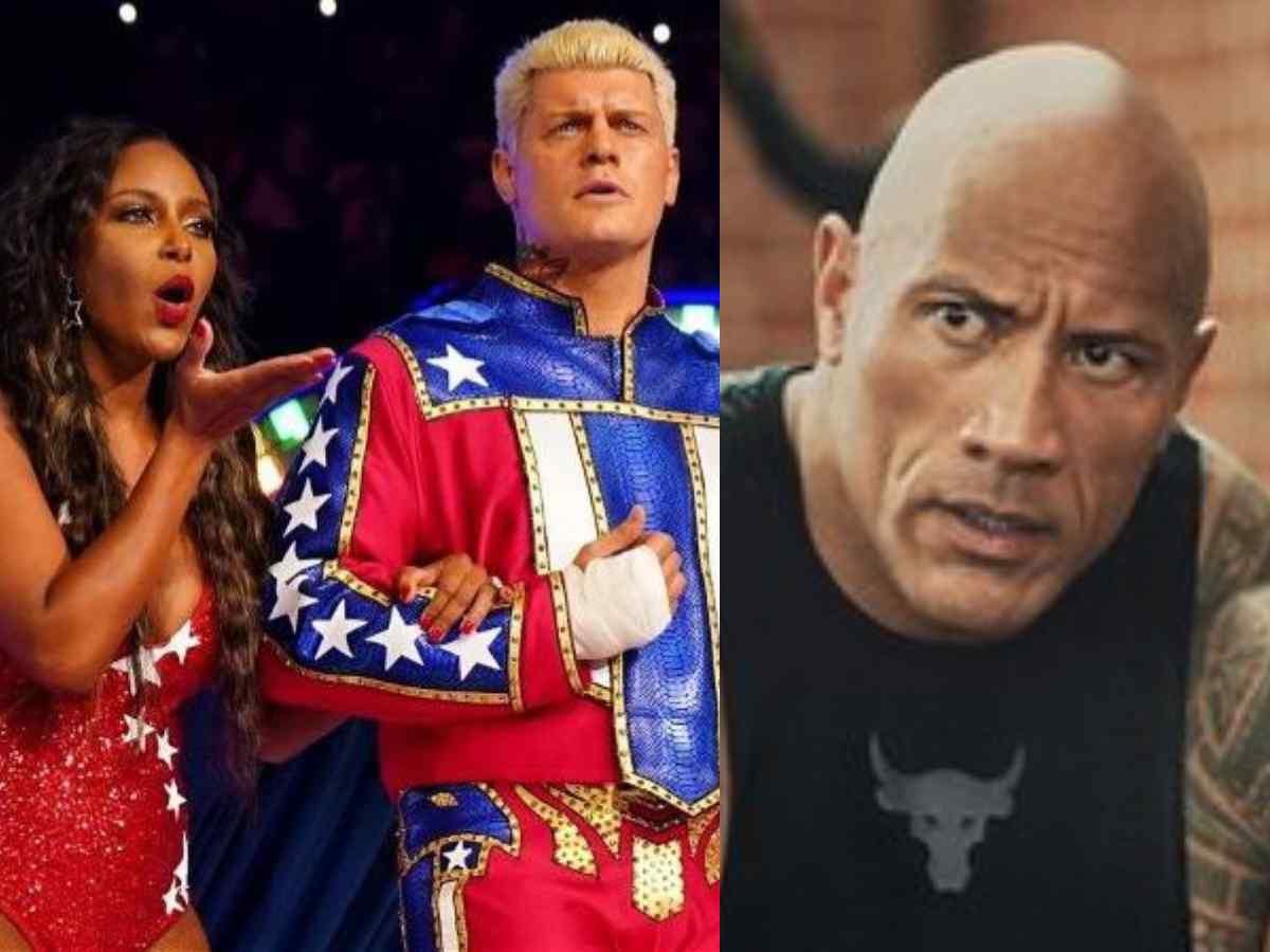 Cody and Brandi Rhodes, and The Rock