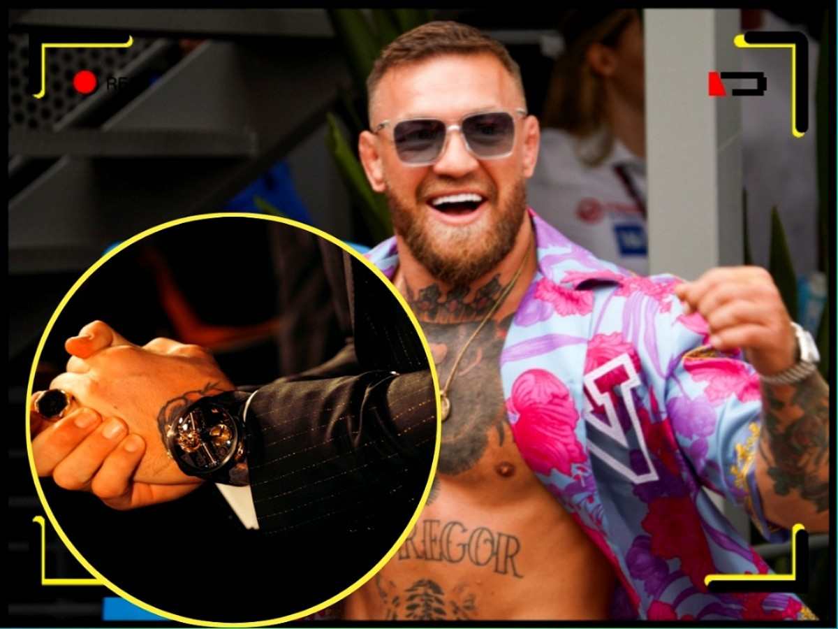 “You ever seen an 18k carat gold pin stripe?” – Conor McGregor flexes $75k suit and $600k watch from Road House premiere