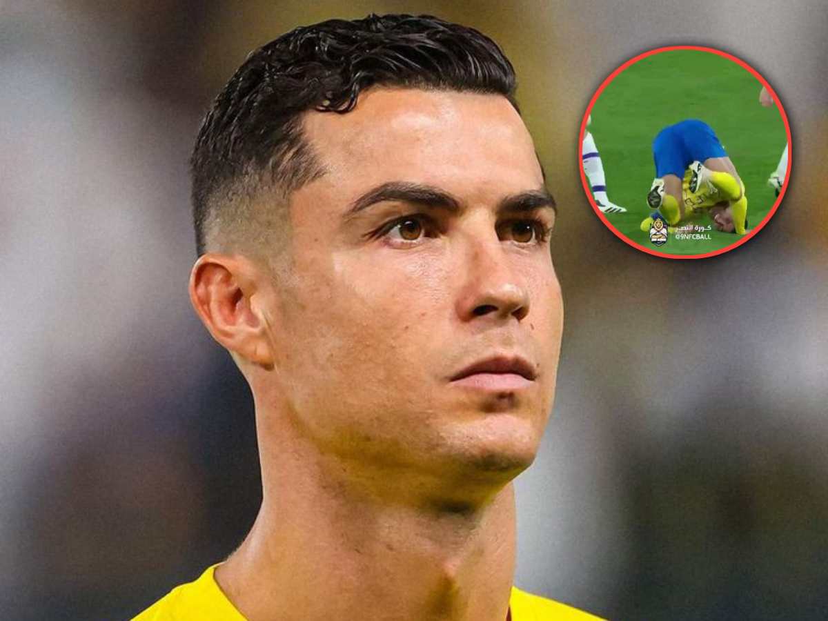 WATCH: “Dribbled himself and then dived!”- Fans mercilessly troll Cristiano Ronaldo as skill goes HORRIBLY wrong