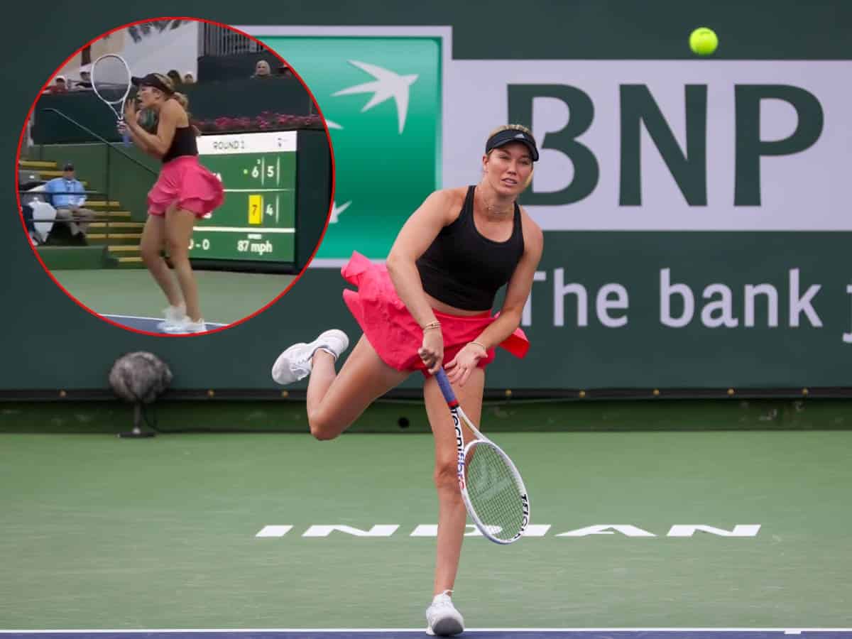 WATCH: “SHUT UP!” Danielle Collins loses her cool during first round clash against Erika Andreeva at the Indian Wells