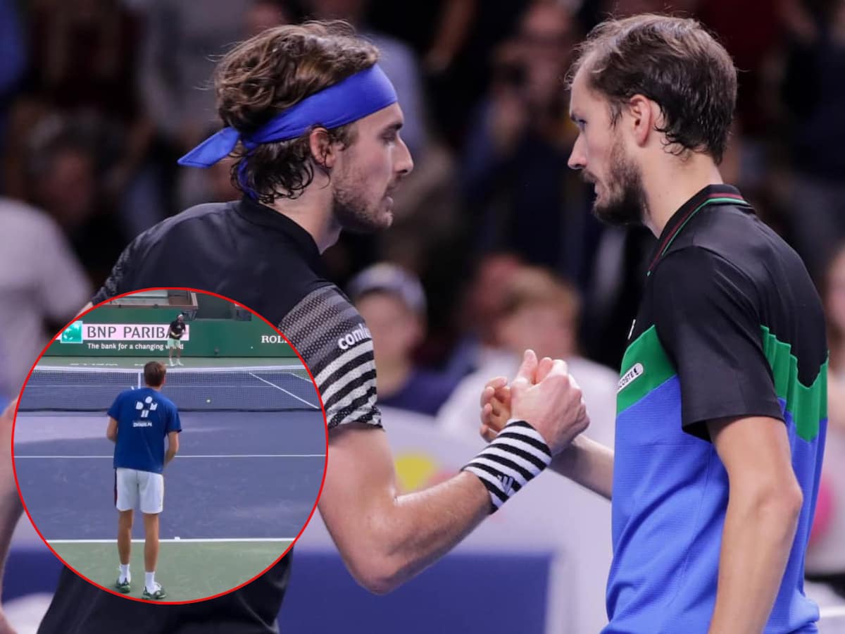 “Hell has frozen over”- Stefanos Tsitsipas and Daniil Medvedev bury the hatchet with an unexpected practice session ahead of Indian Wells, fans have a field day on social media