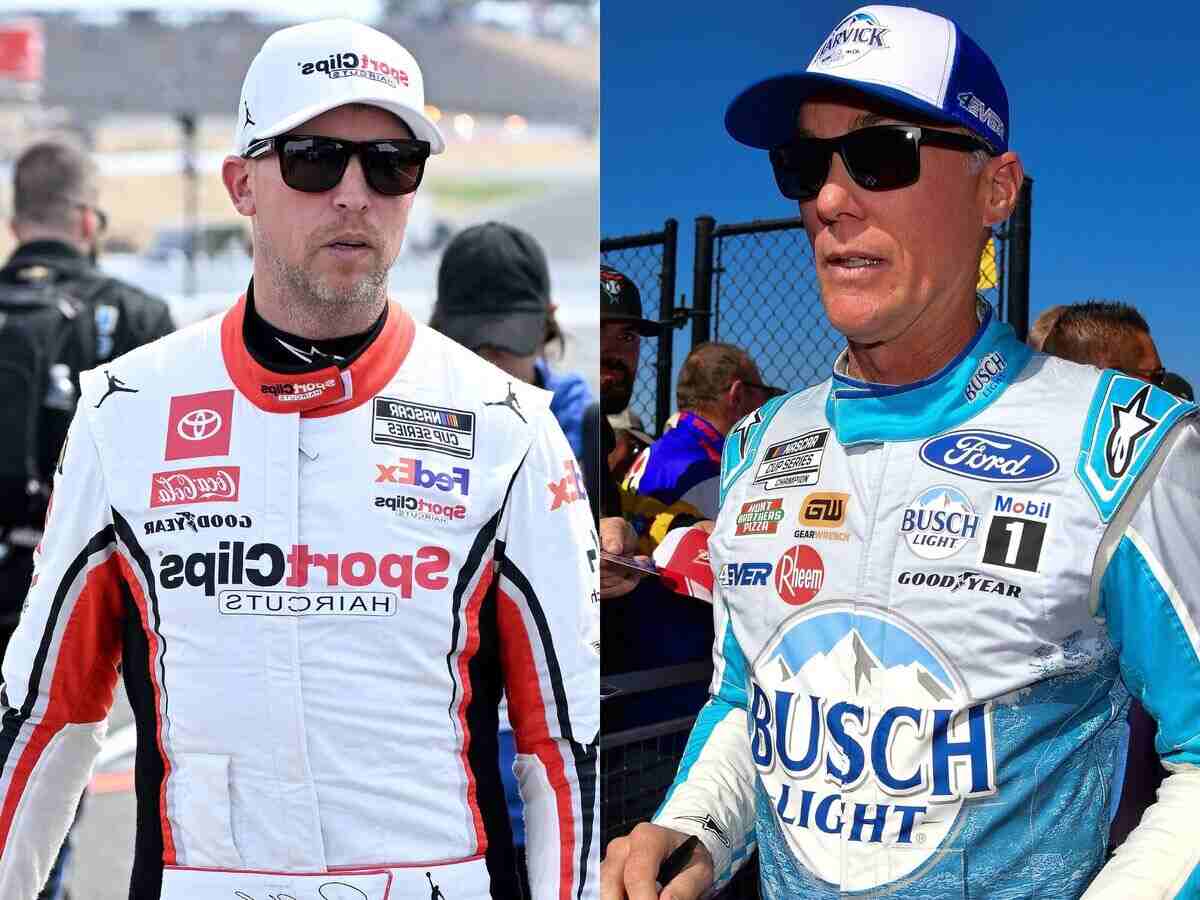 Denny Hamlin and Kevin Harvick