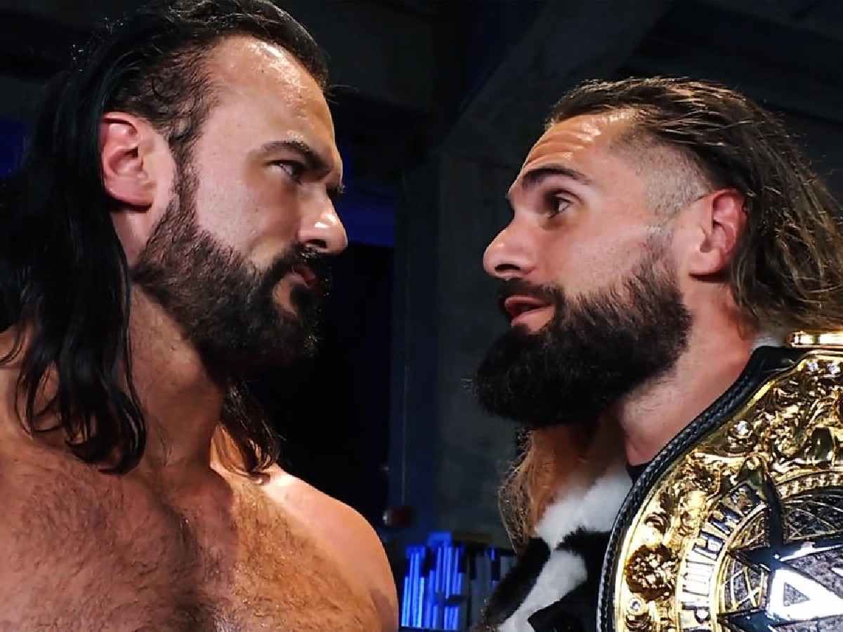 Drew McIntyre and Seth Rollins