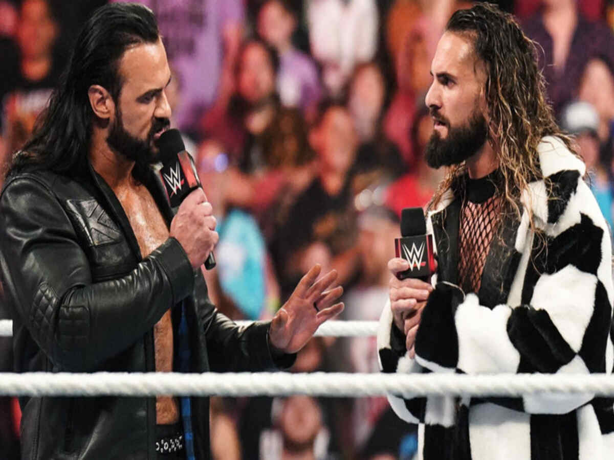 Drew McIntyre and Seth Rollins