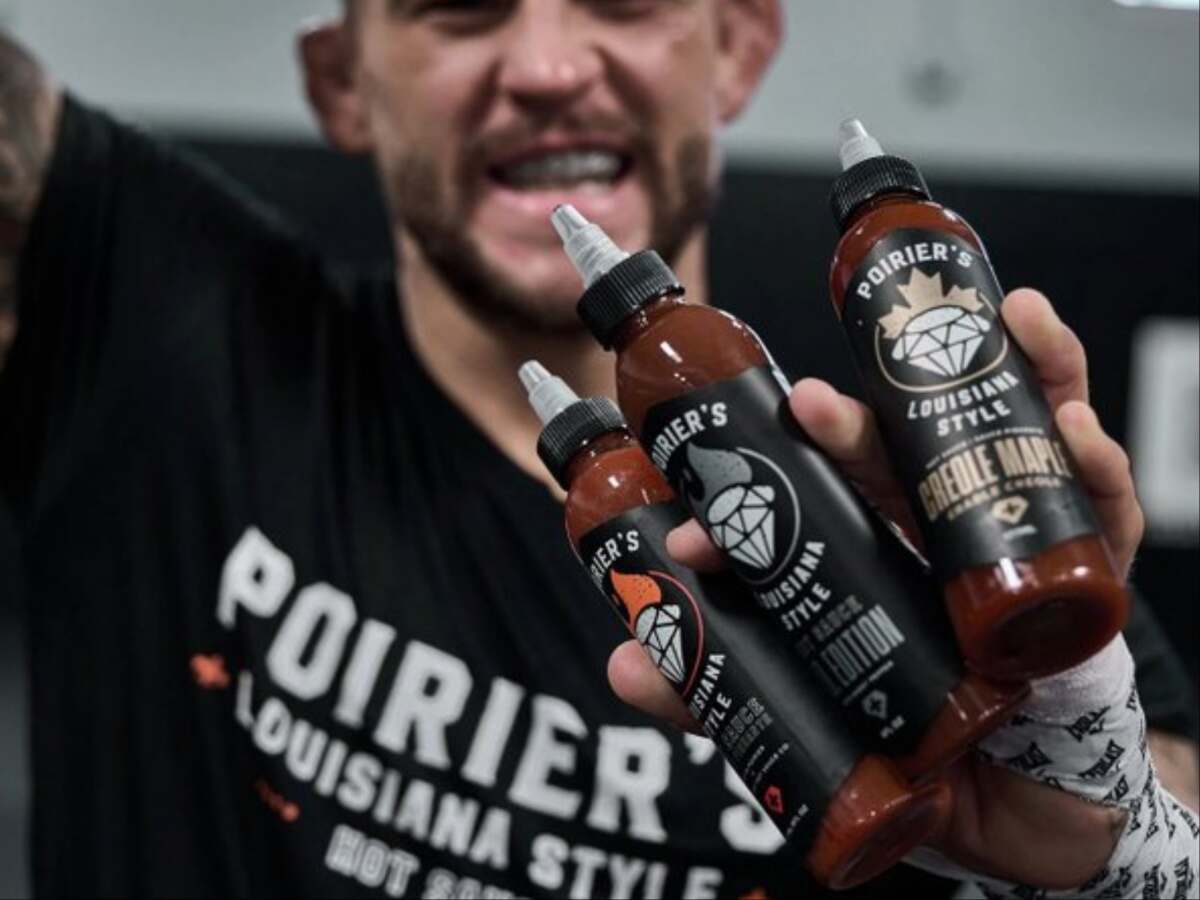 Dustin Poirier's hot sauce has 3 different flavors