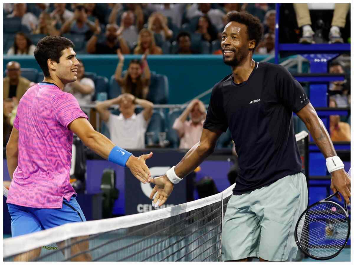 Gael Monfils and Carlos Alcaraz