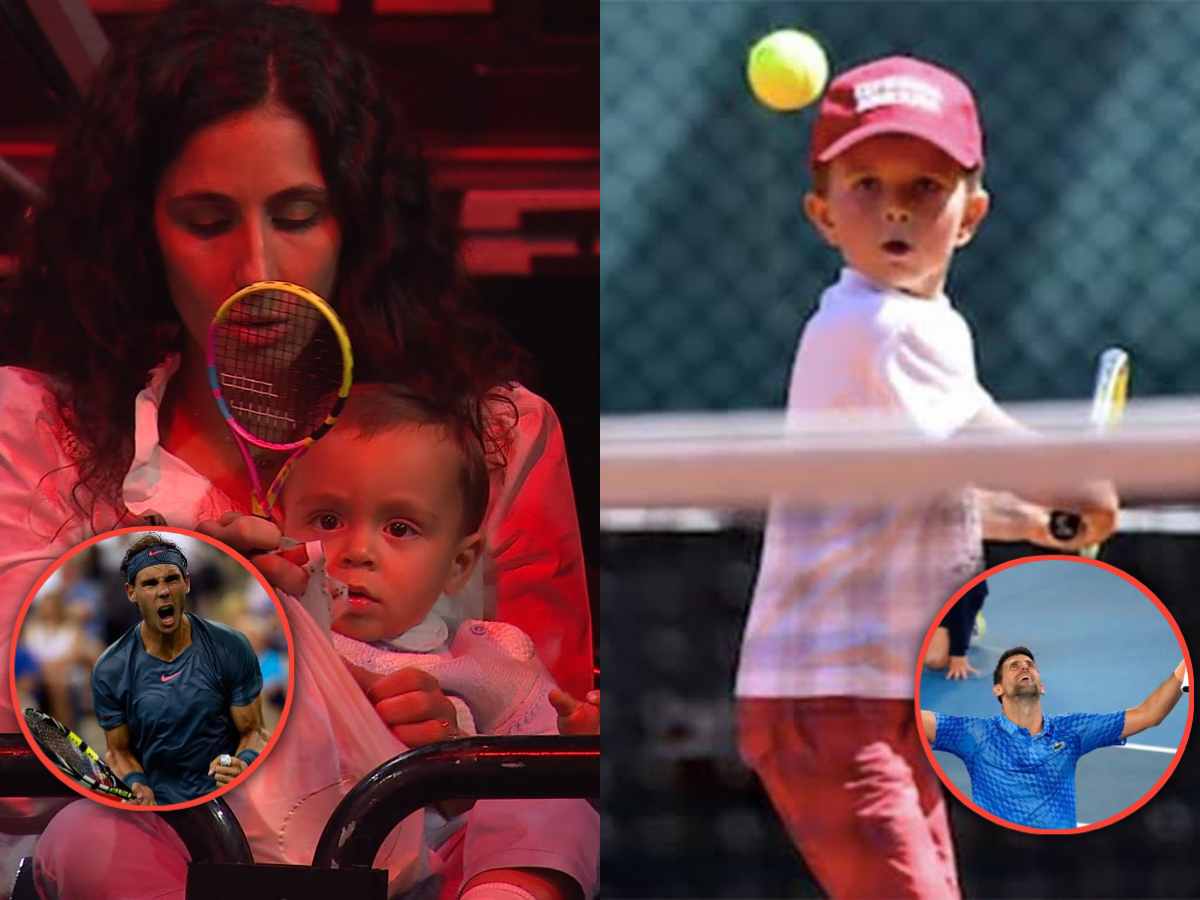 “Stefan Djokovic vs Rafael Nadal Jr., we will be there”- Novak Djokovic and Rafael Nadal’s legacies hold the future with promise as Rafael Junior’s picture with his racquet goes viral