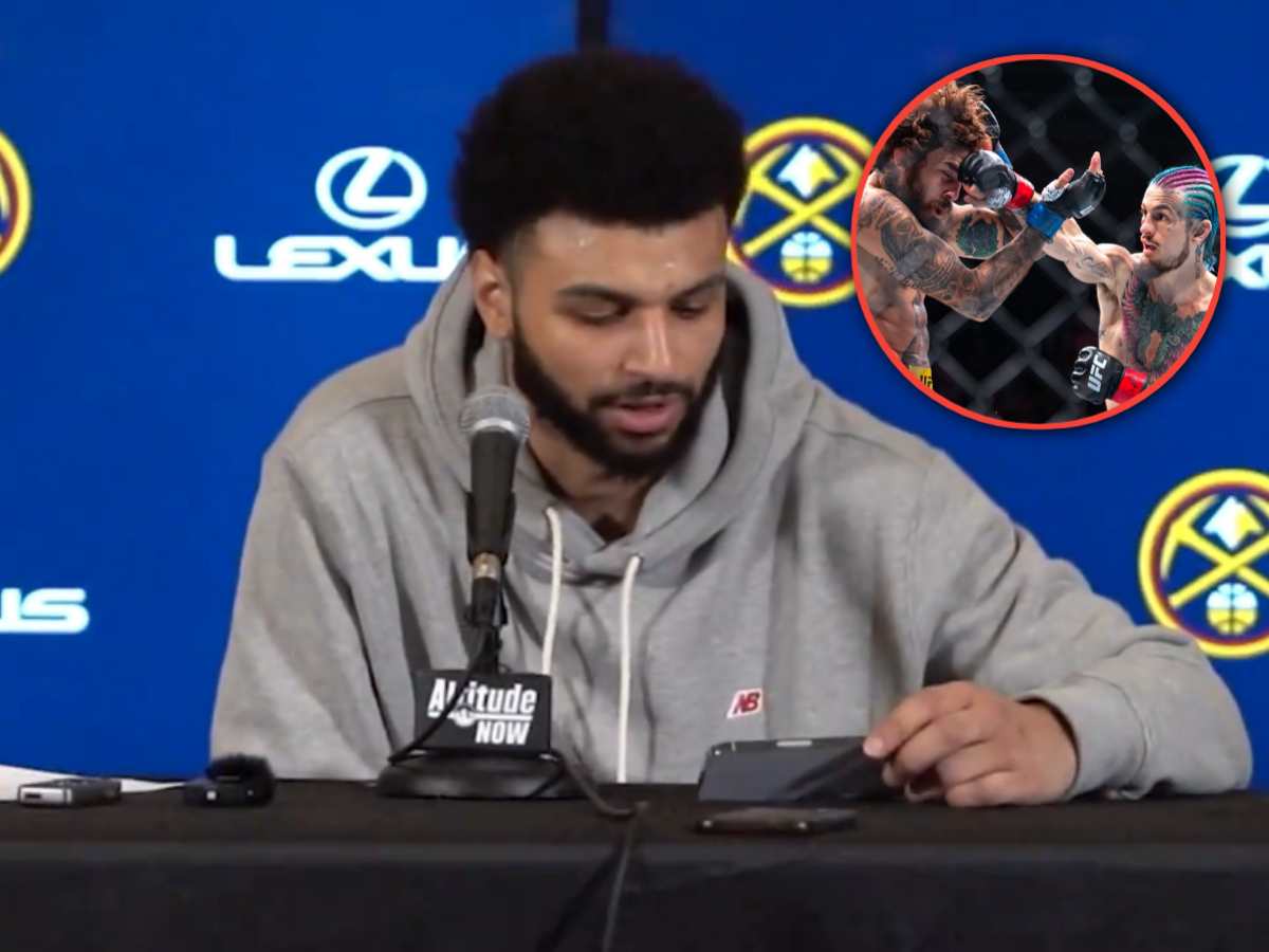 Jamal Murray watched UFC 299 at NBA press conference