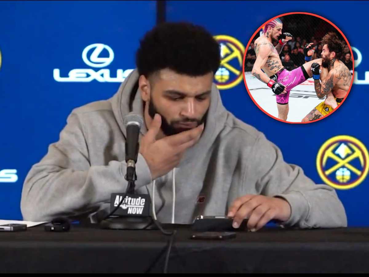 “He’s really a die hard fan” – NBA star Jamal Murray is going viral for watching UFC 299 card during press conference