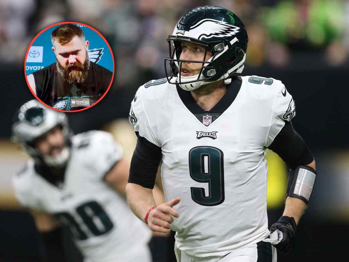 WATCH: “Having the biggest d**k..” – ‘Emotional’ Jason Kelce gives a lewd shoutout to Super Bowl MVP Nick Foles for his ‘Philly Special’ play during retirement speech