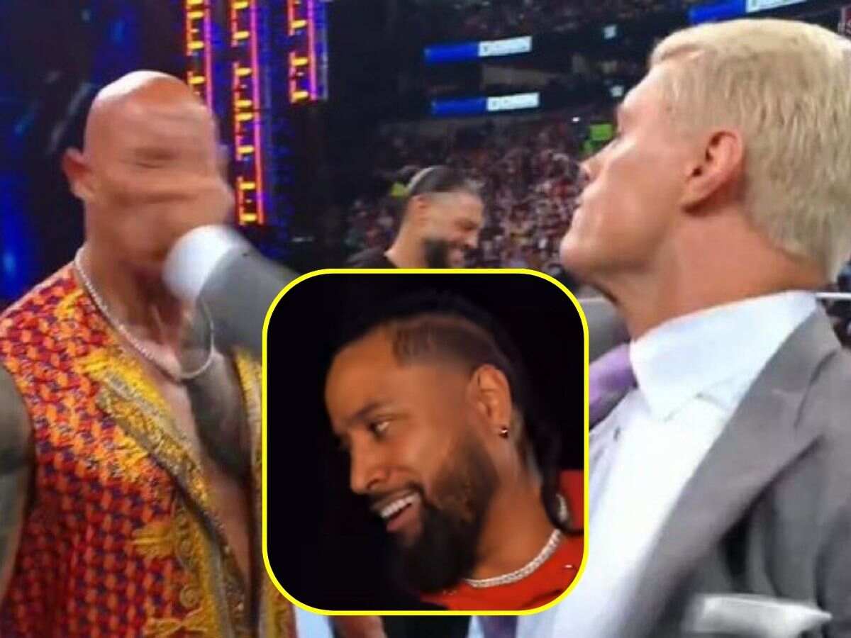 WATCH: Jimmy Uso’s contrasting backstage reaction to the Bloodline following Cody Rhodes’ slap to The Rock on SmackDown