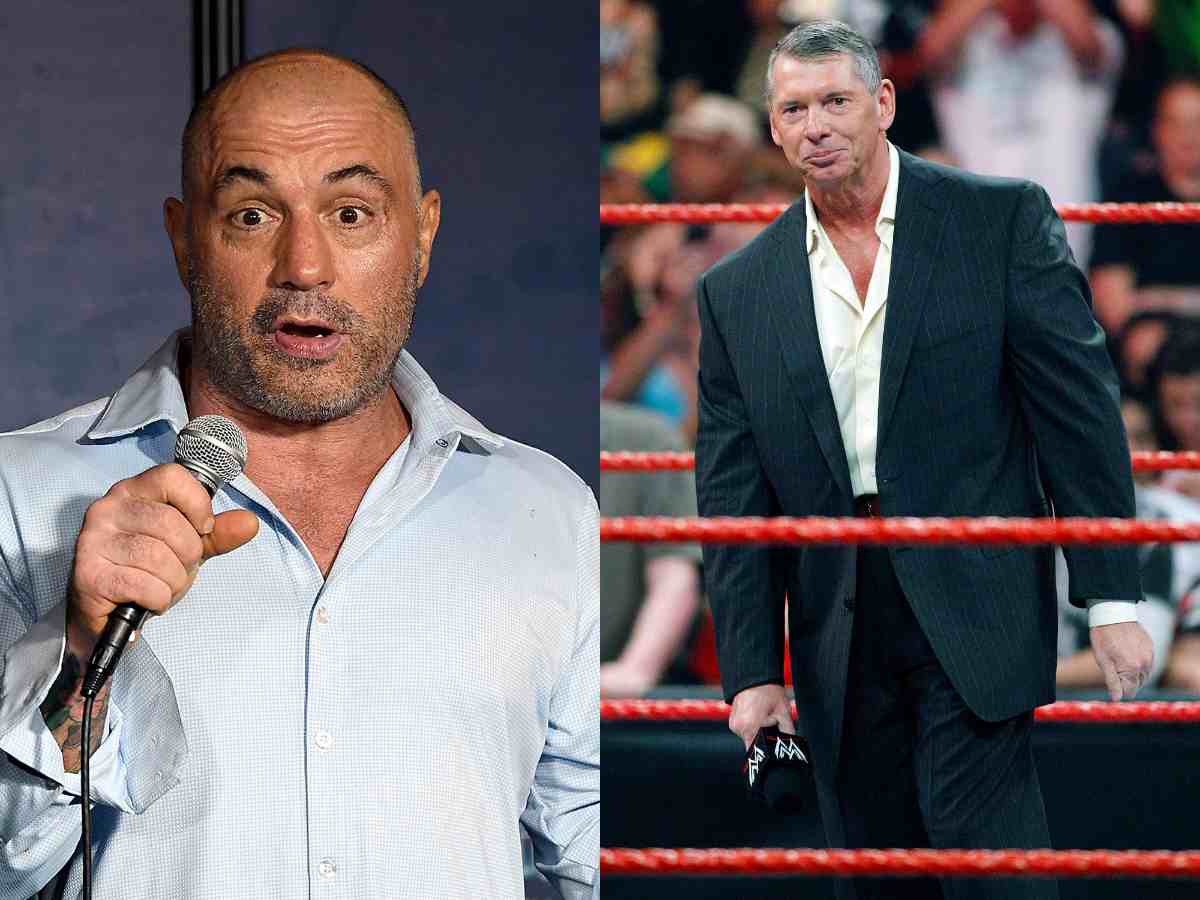 Joe Rogan (L) - Vince McMahon (R)