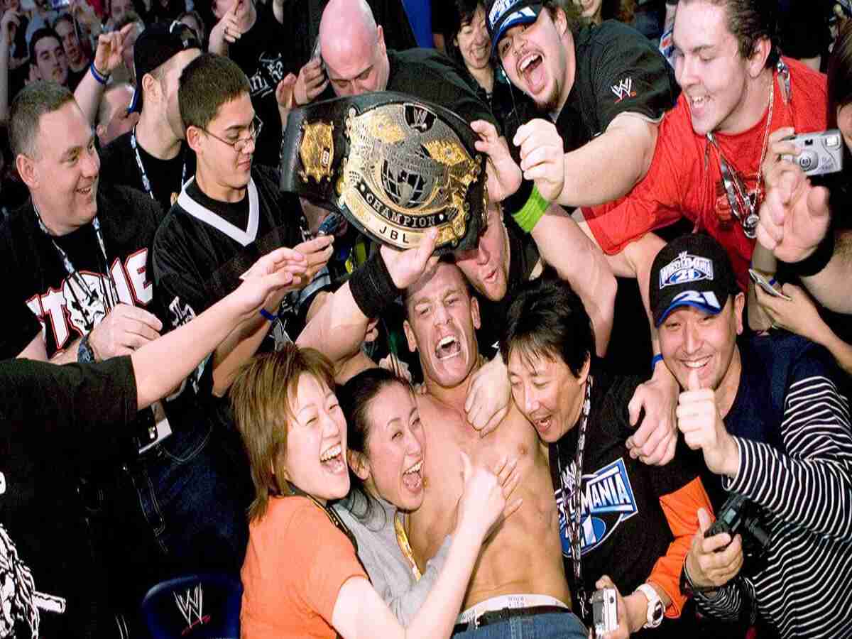 John Cena wins WWE Championship at WrestleMania 21