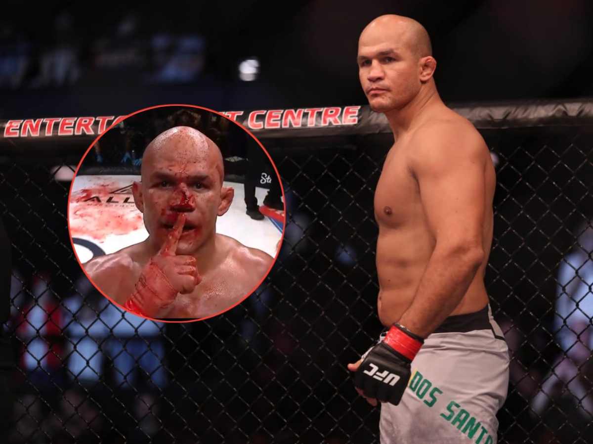 WATCH: “Straight out of horror movie” – Ex-UFC champion Junior dos Santos’s ‘BLOODY’ celebration after bare knuckle championship fight has fans in awe