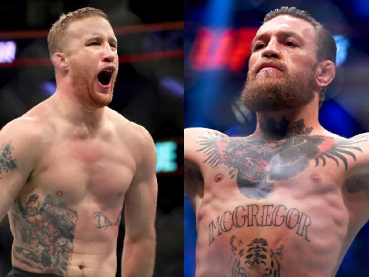 Justin Gaethje takes a shot at Conor McGregor looking into the possibility of fighting him