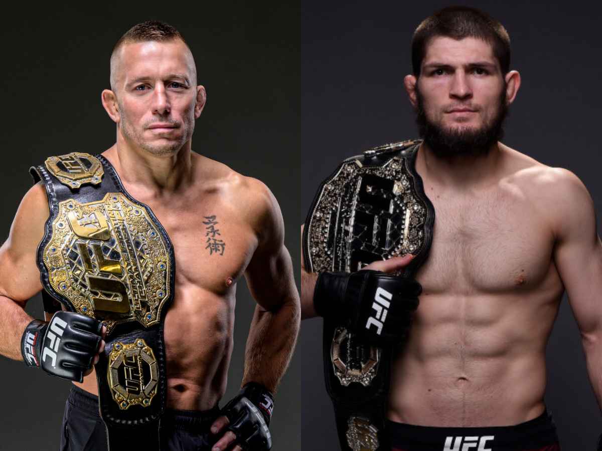 Georges St-Pierre(L) - Khabib Nurmagomedov(R)