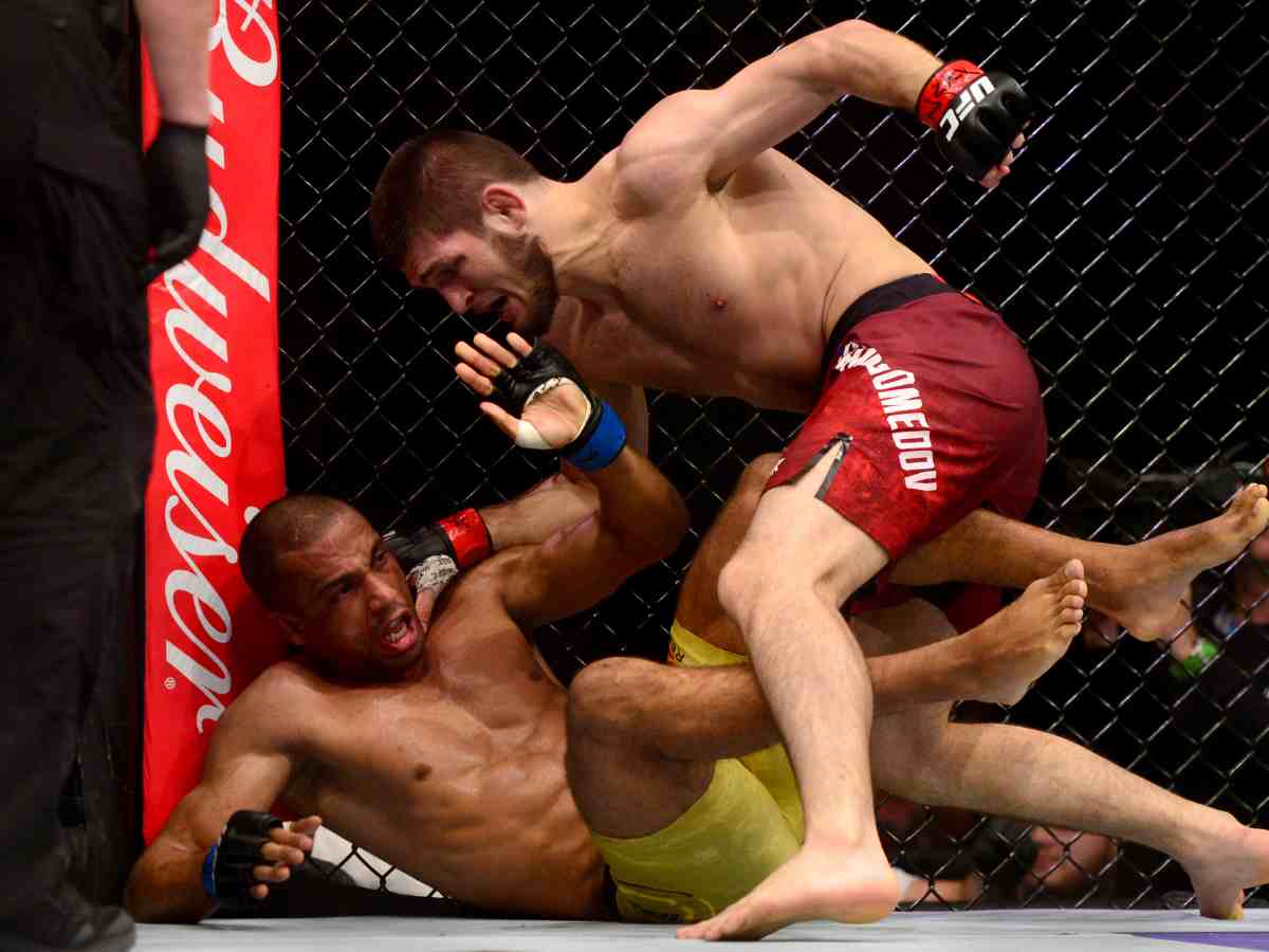 A snippet from Khabib Nurmagomedov vs. Edson Barboza