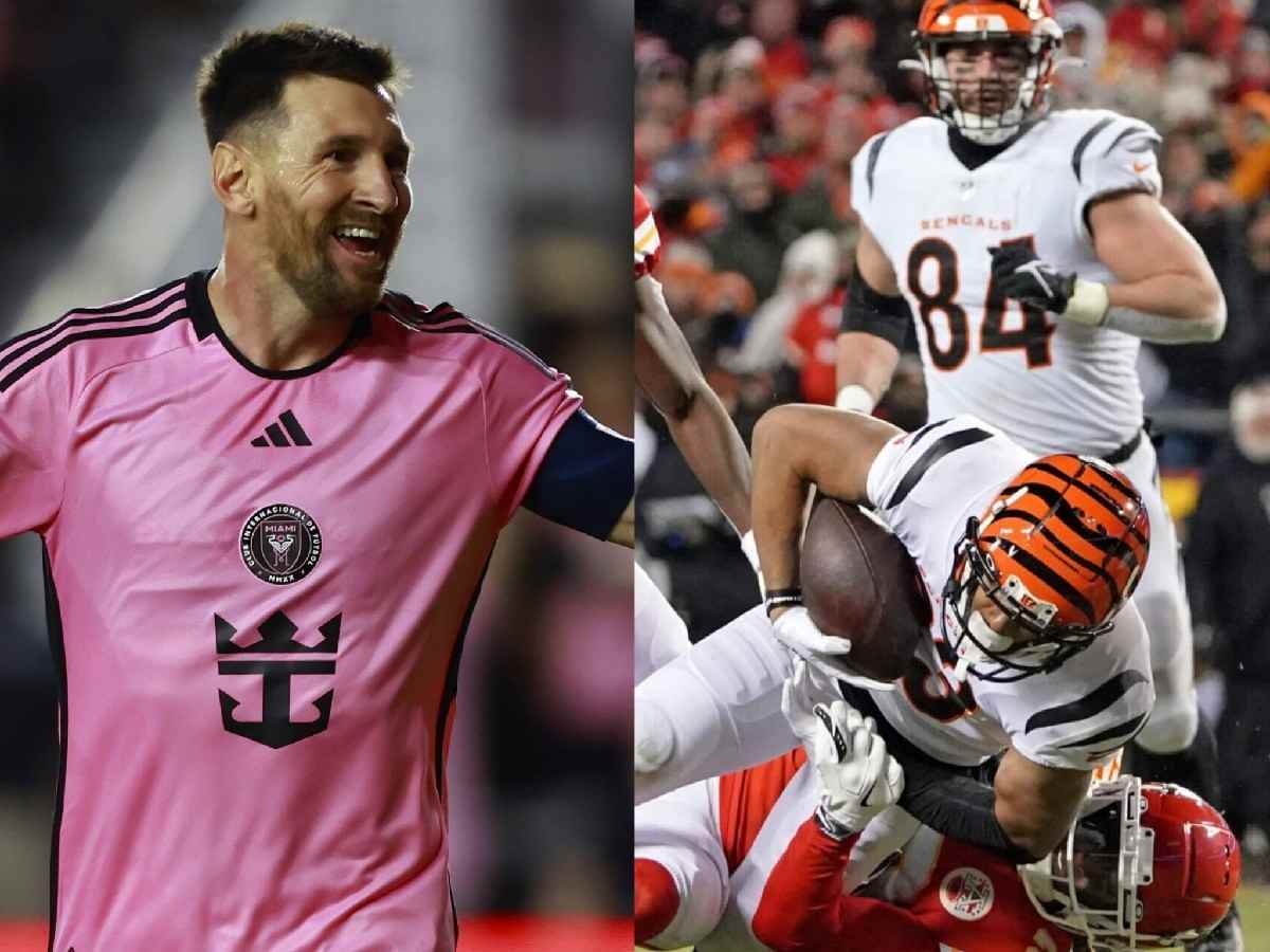 Leo Messi closely follows the NFL