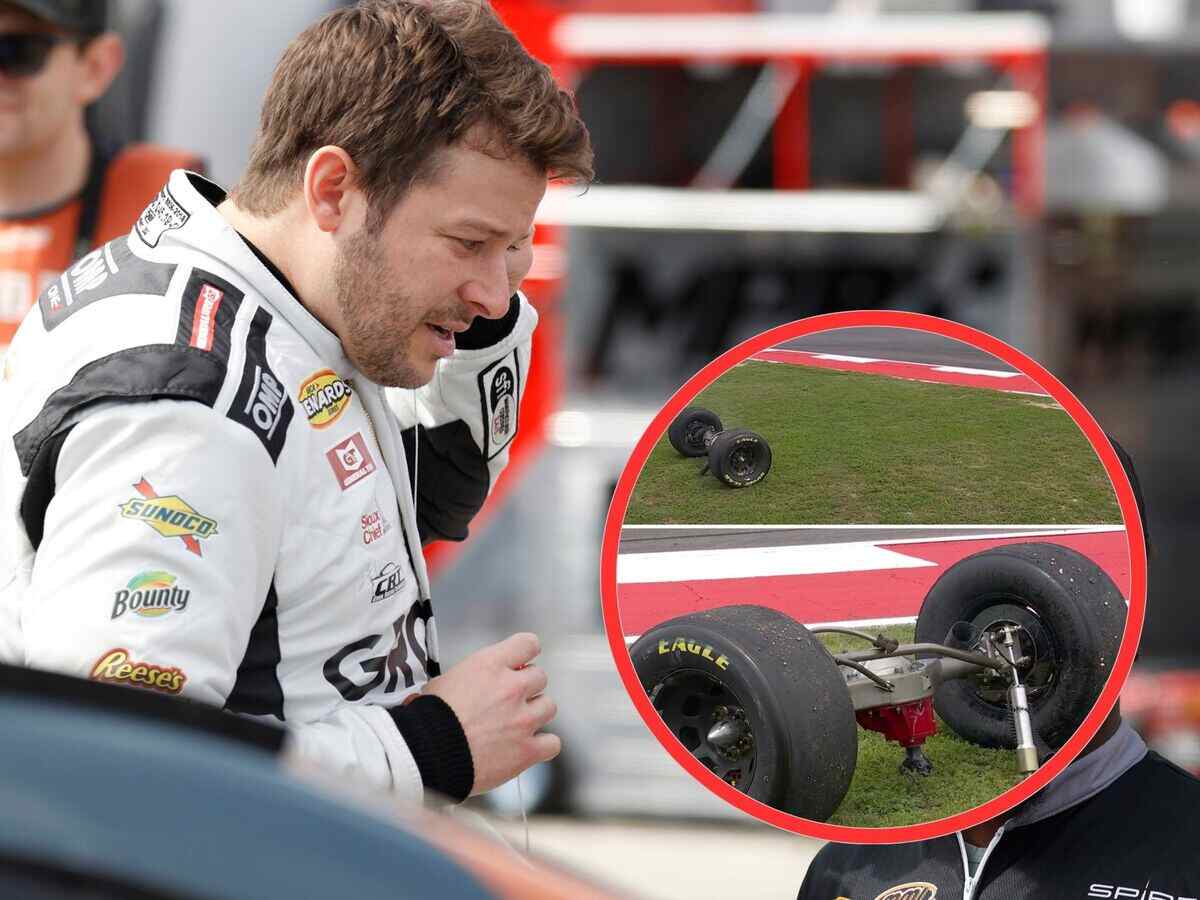 WATCH: “Didn’t know boeing had a truck series entry”- Marco Andretti’s entire rear-axile comes off in a wild incident at COTA, social media reacts