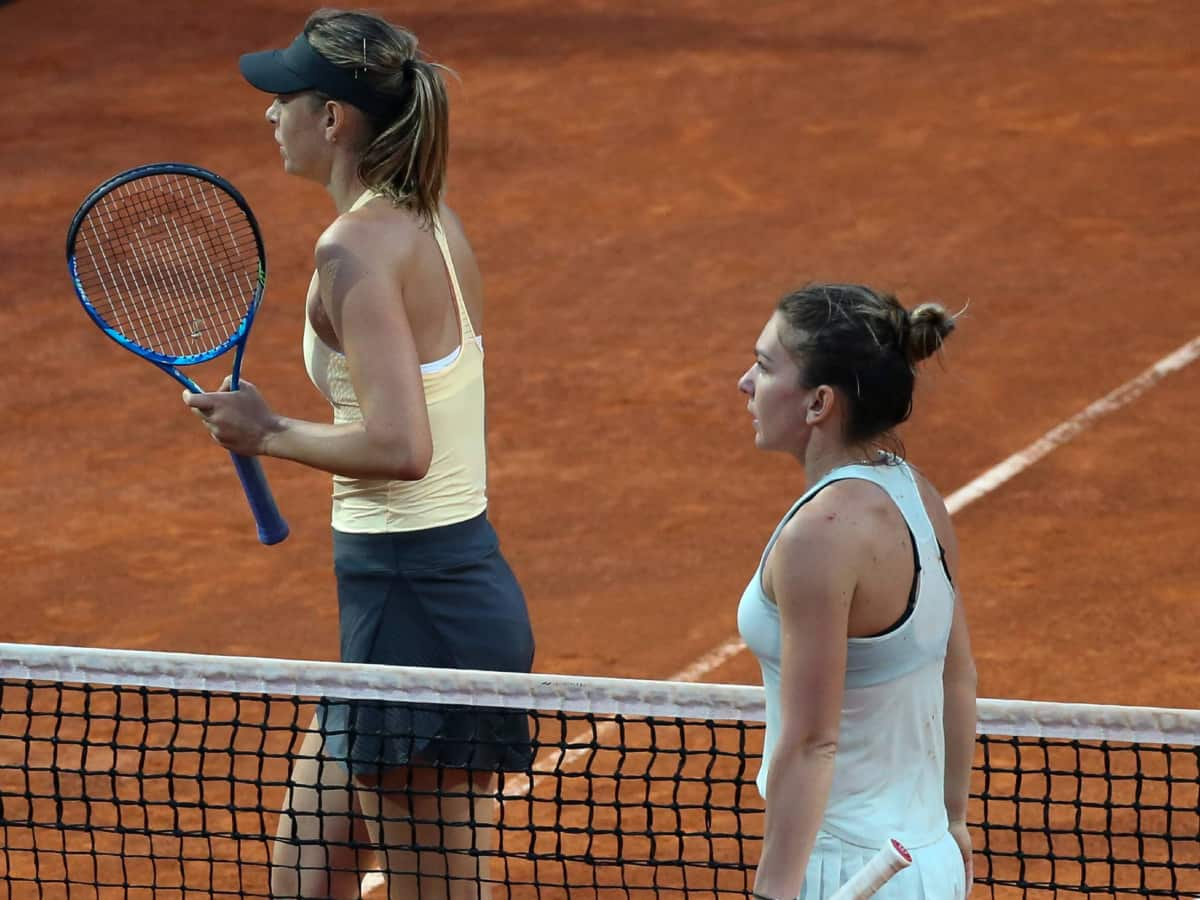 Maria Sharapova and Simona Halep