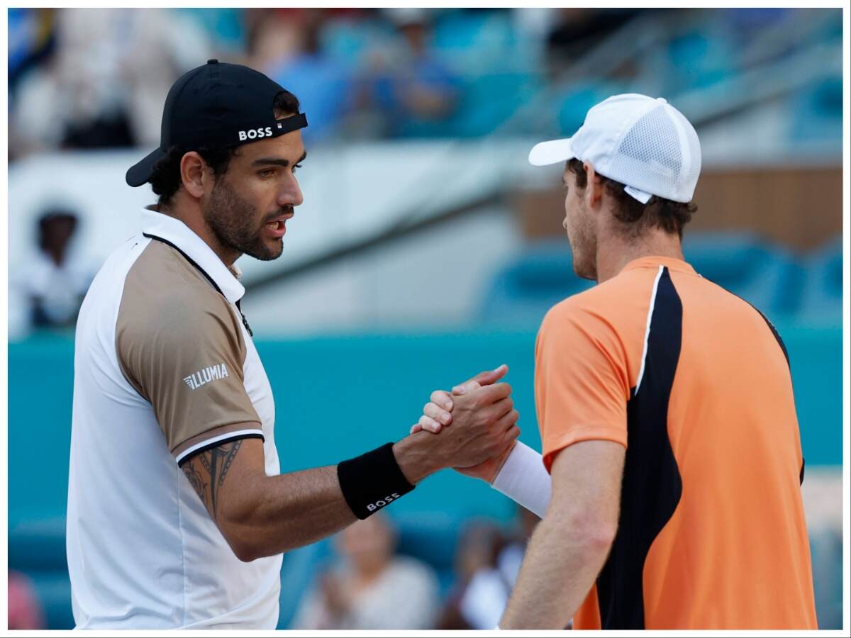 Matteo Berrettini and Andy Murray