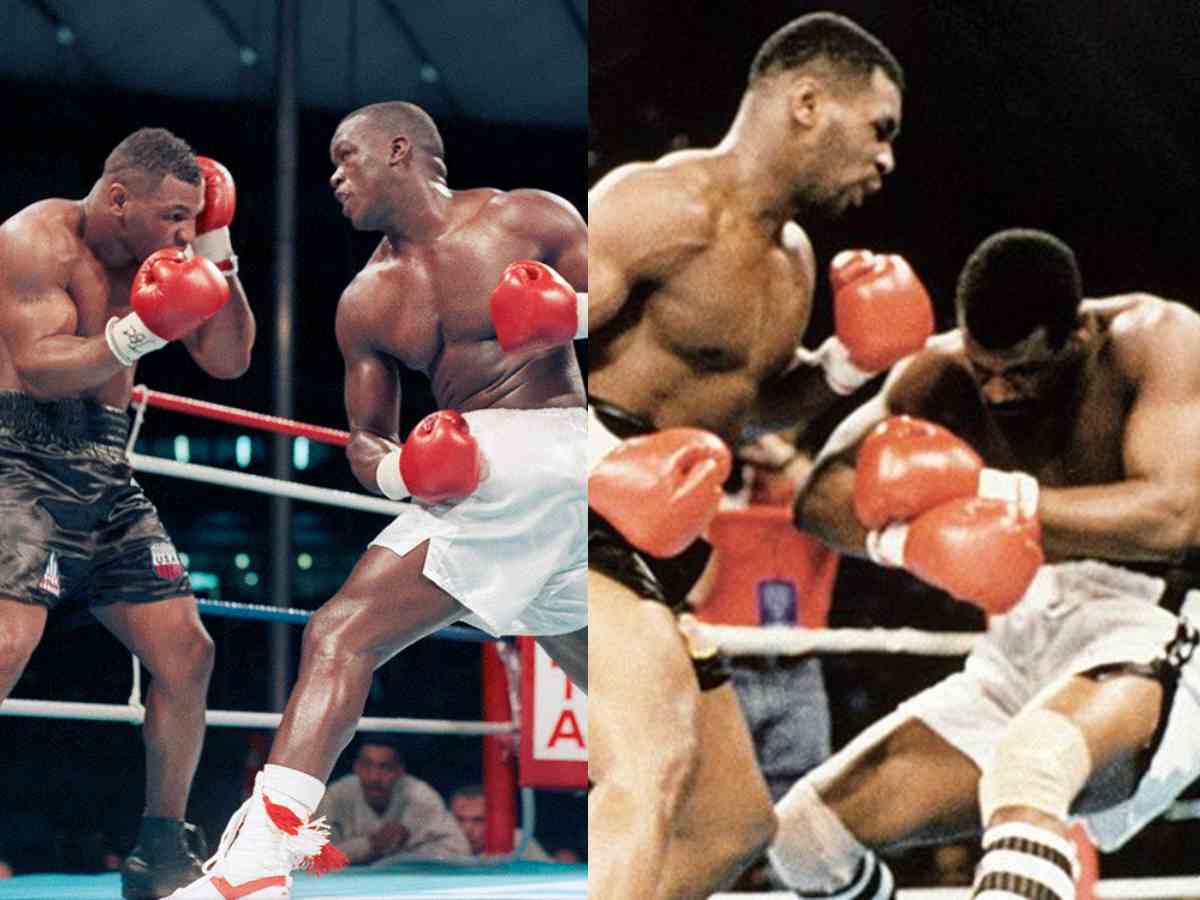 Mike Tyson, Michael Spinks and Buster Douglas 