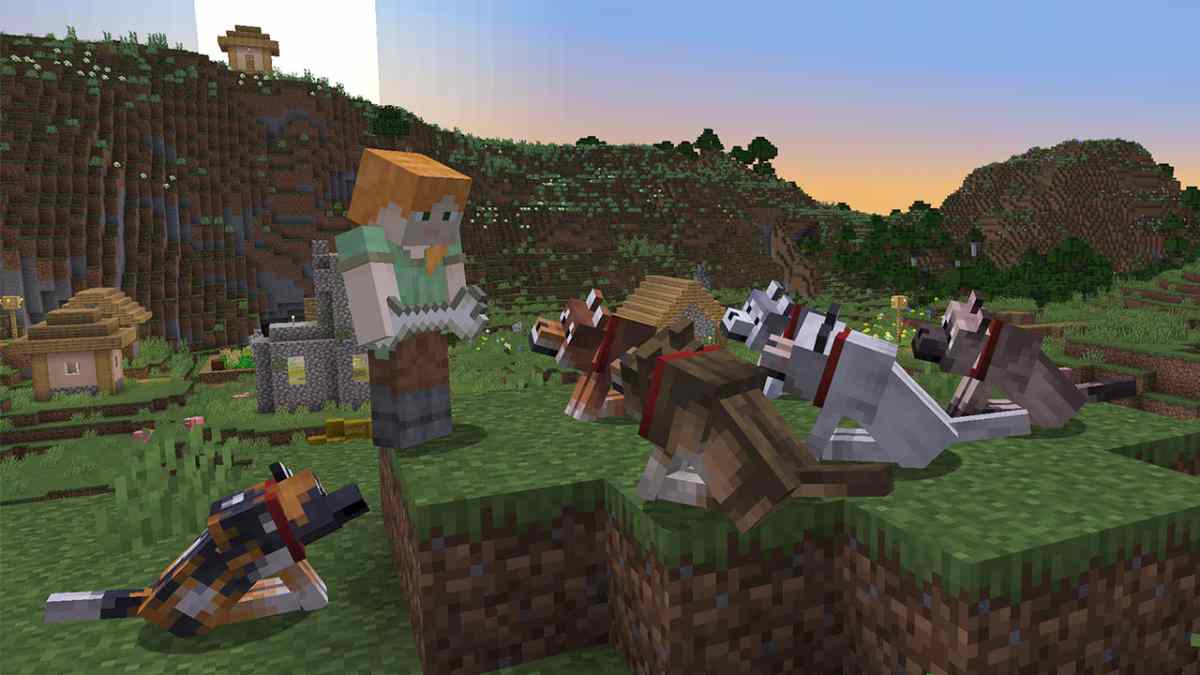 Minecraft Wolves new snapshot