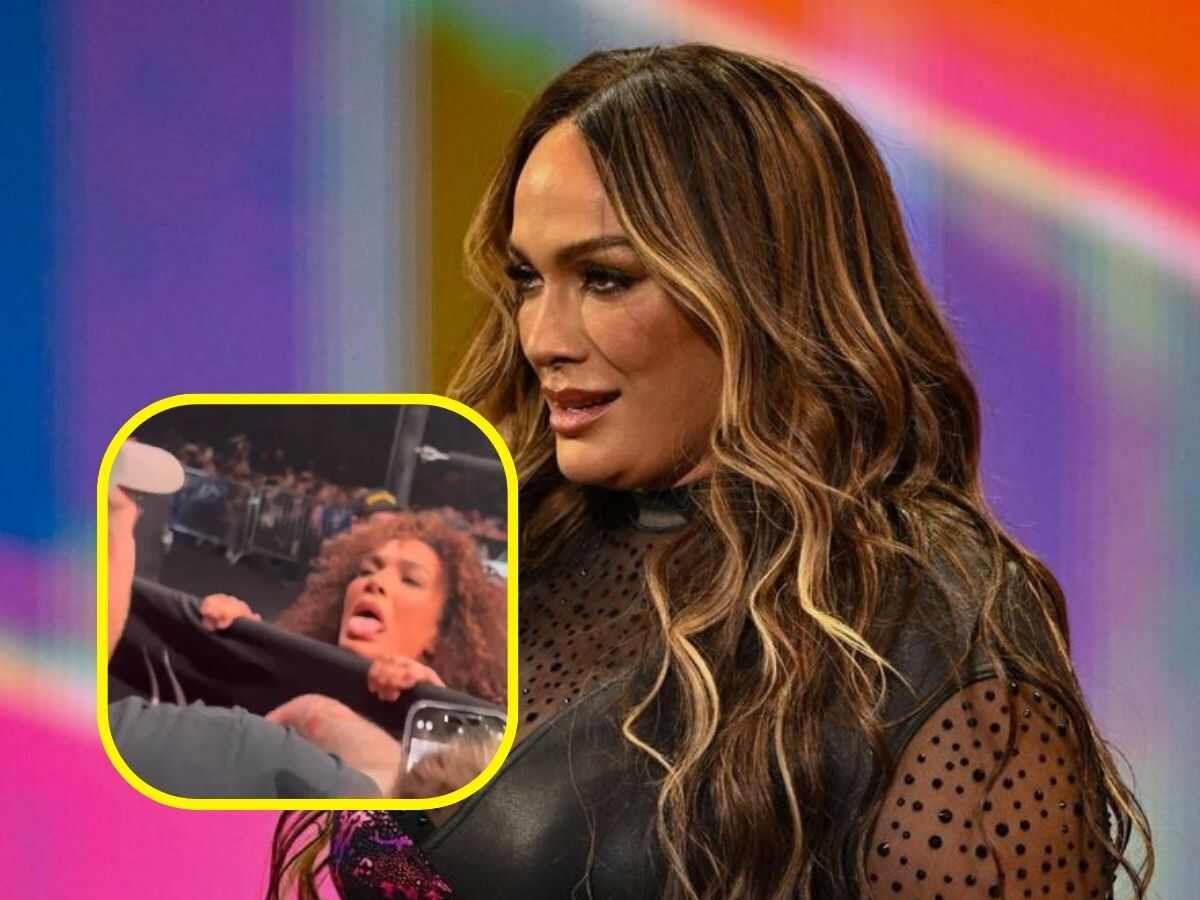 WATCH: Nia Jax gets caught on camera hilariously asking fans for popcorn in middle of a match