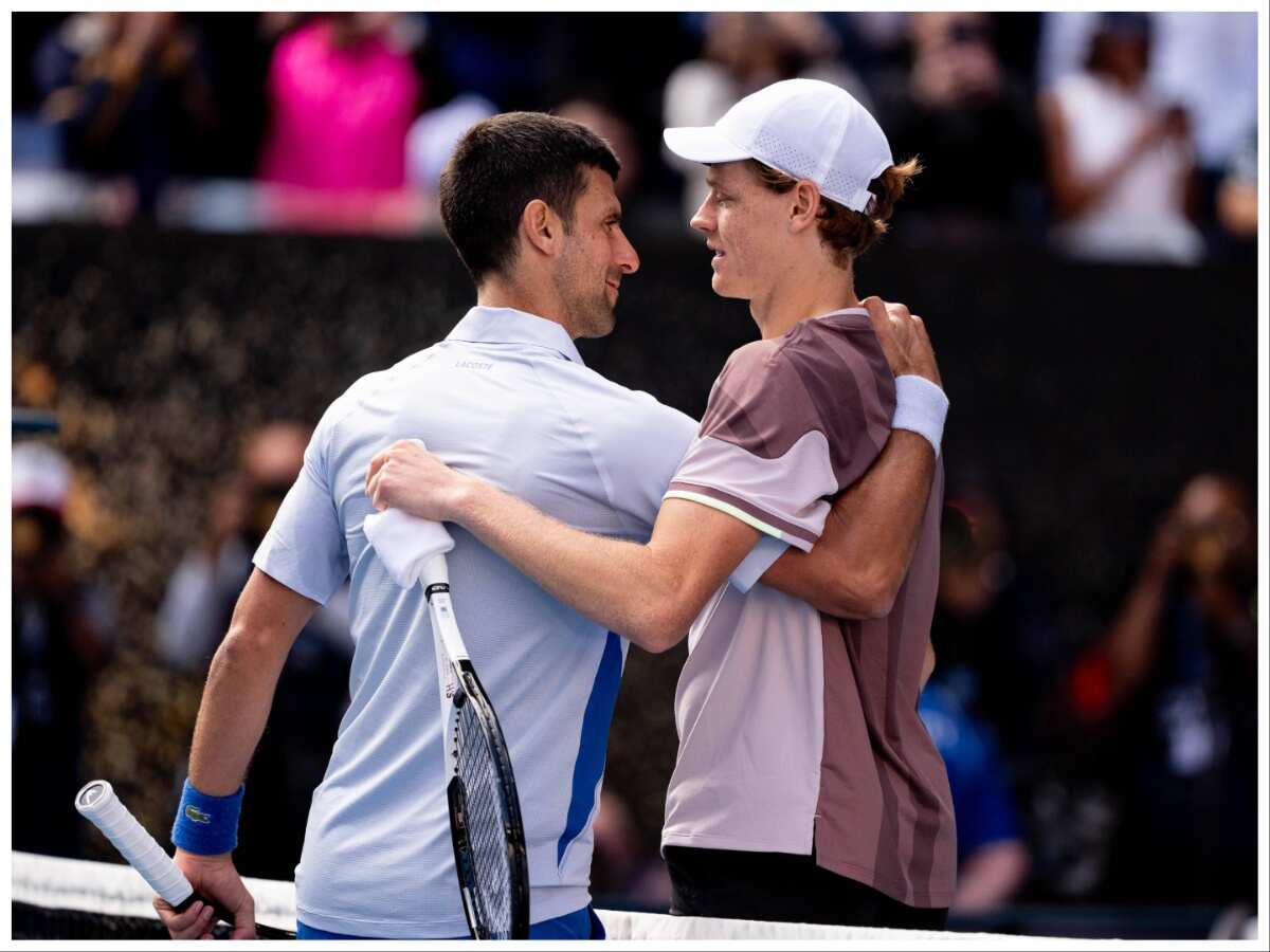 Novak Djokovic and Jannik Sinner