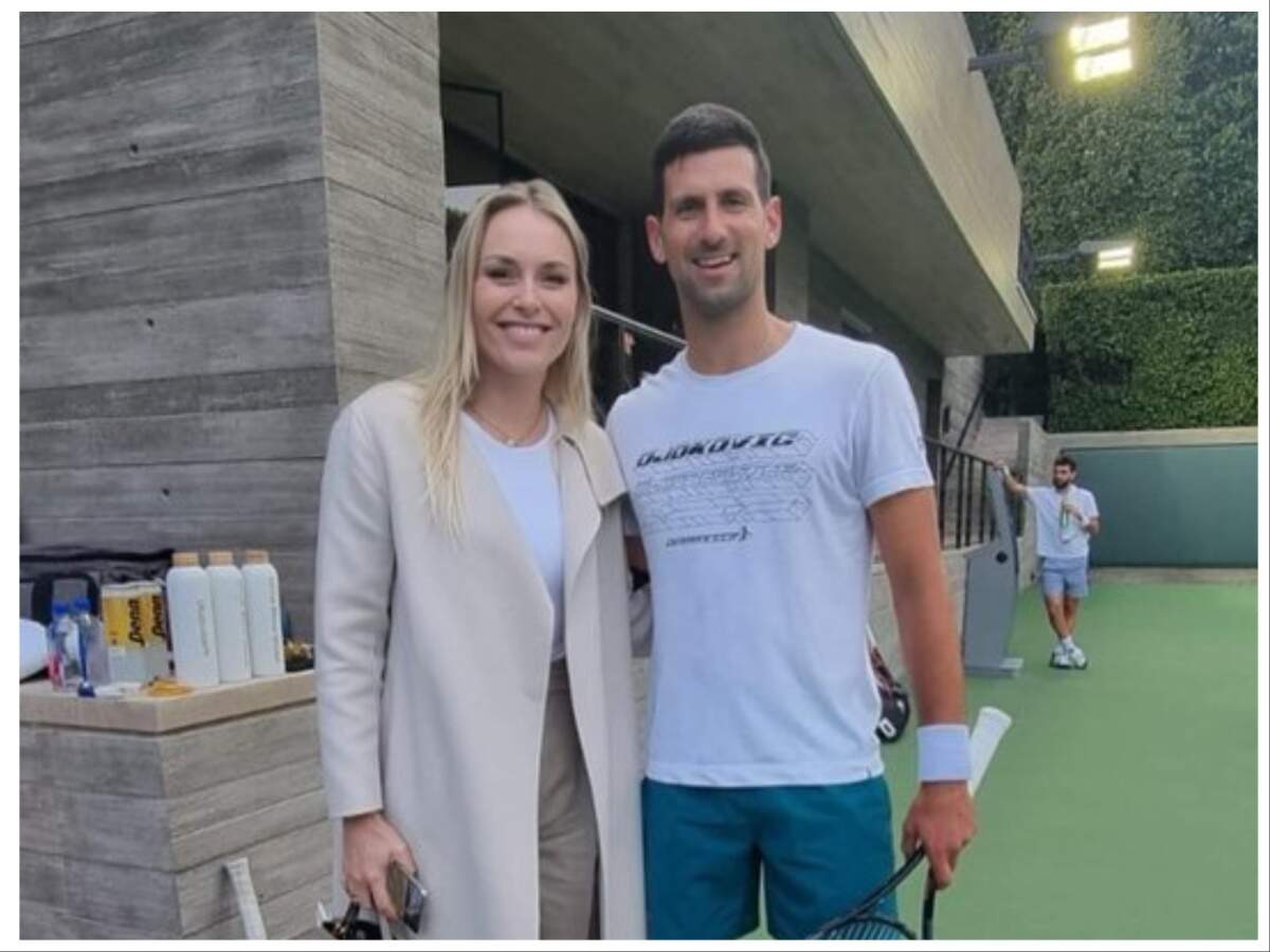 Novak Djokovic and Lindsey Vonn