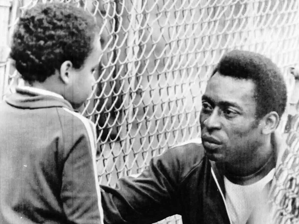 A young Edson and Pele