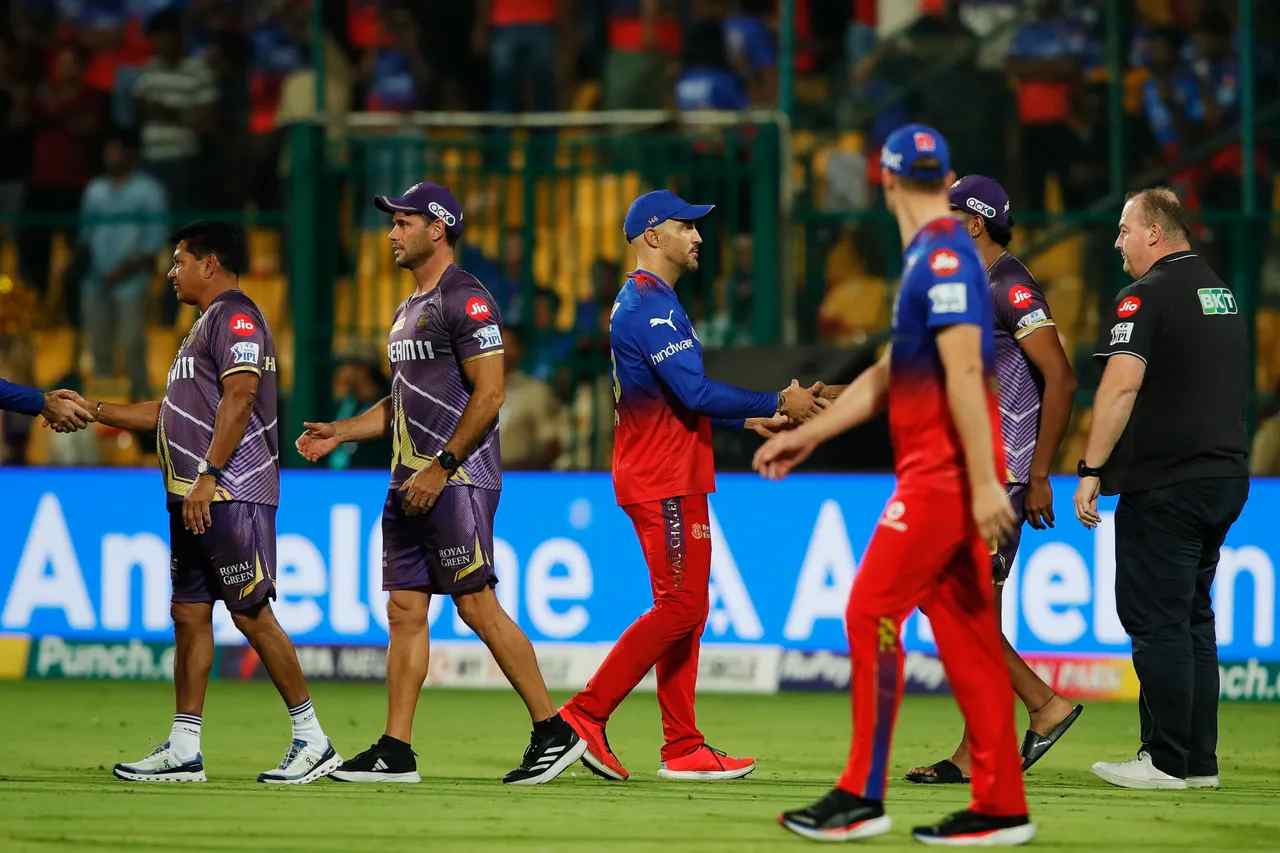 “Choking in home as usual”- RCB getting humiliated by KKR once again at Chinnaswamy Stadium triggers Bengaluru fans on social media