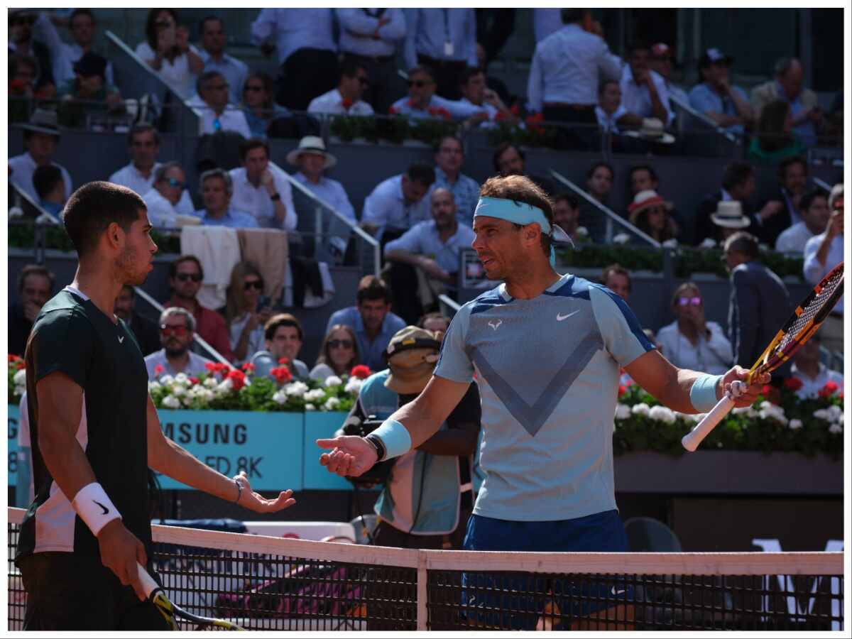 Rafael Nadal and Carlos Alcaraz