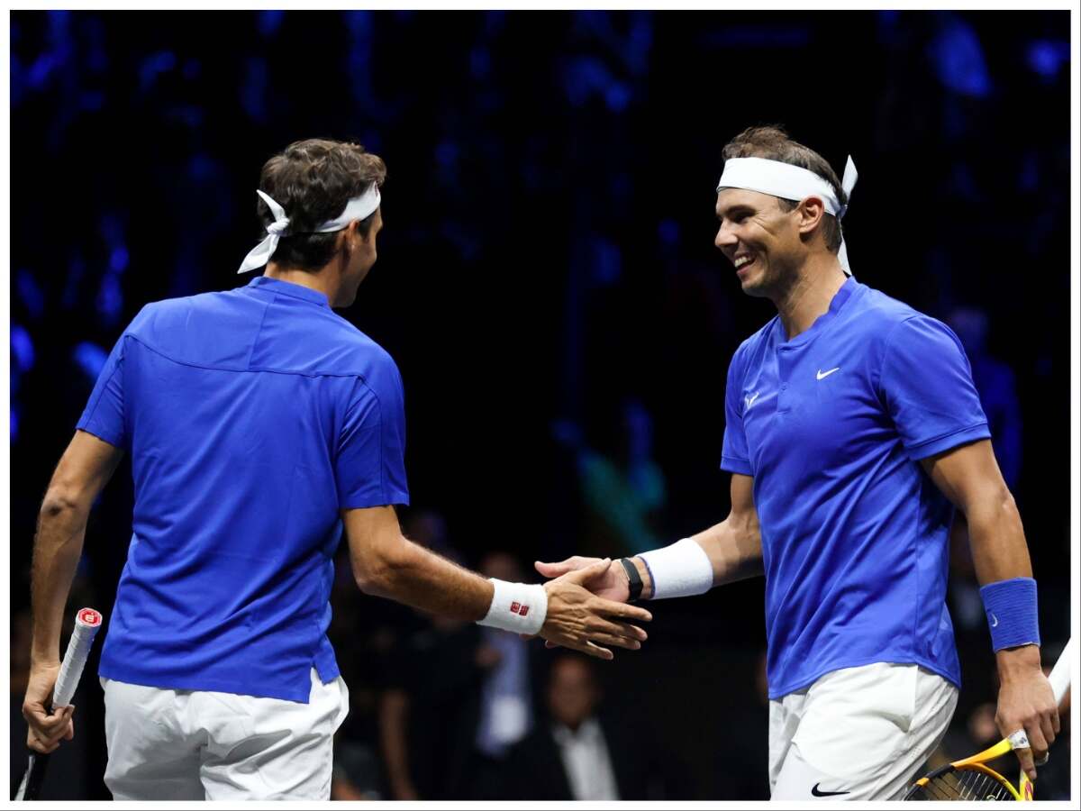 Rafael Nadal and Roger Federer