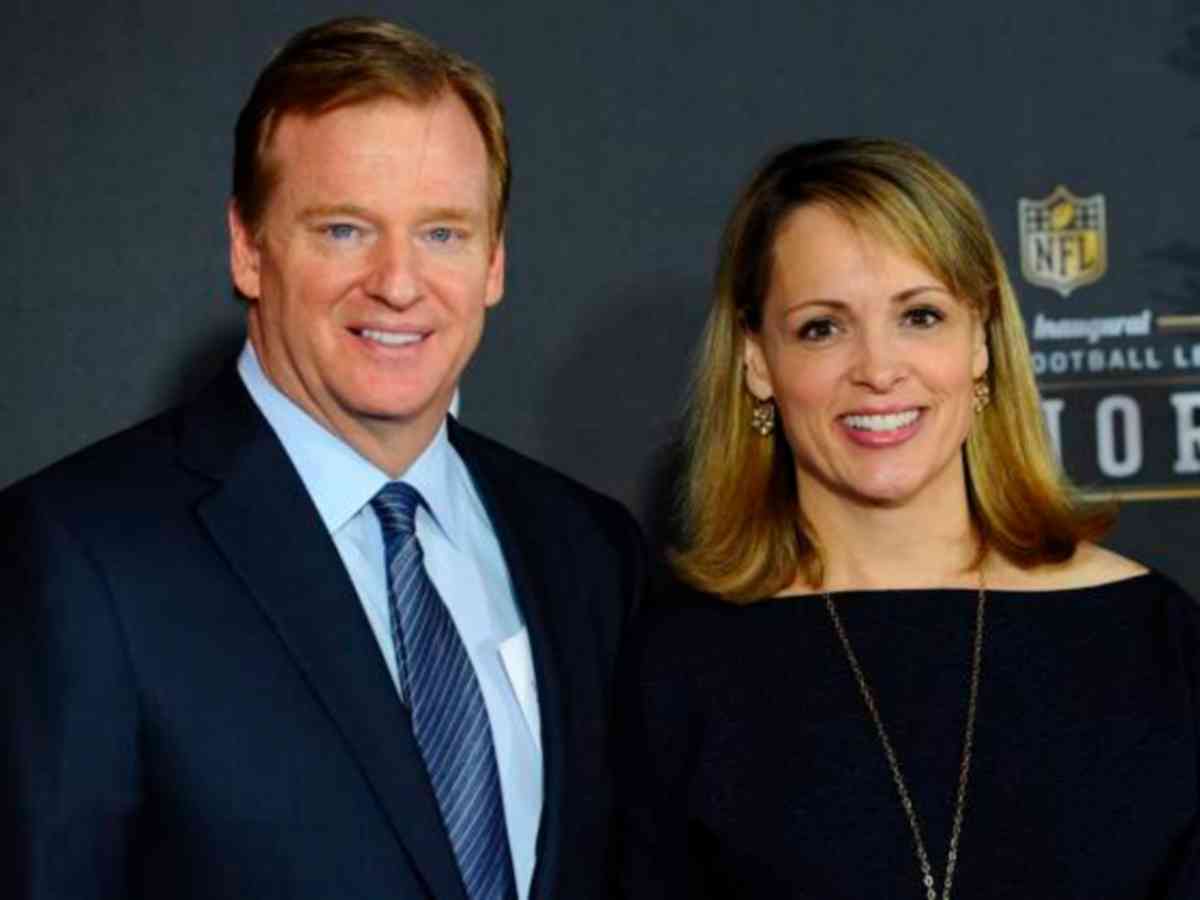 Roger Goodell and Jane Skinner