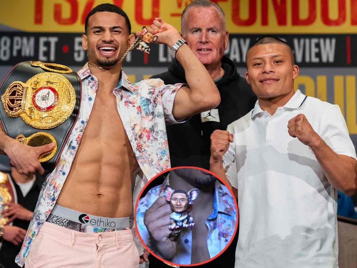 WATCH: Rolando Romero taunts Isaac ‘Pitbull’ Cruz with ‘Chihuahua Cruz’ chain at the press conference