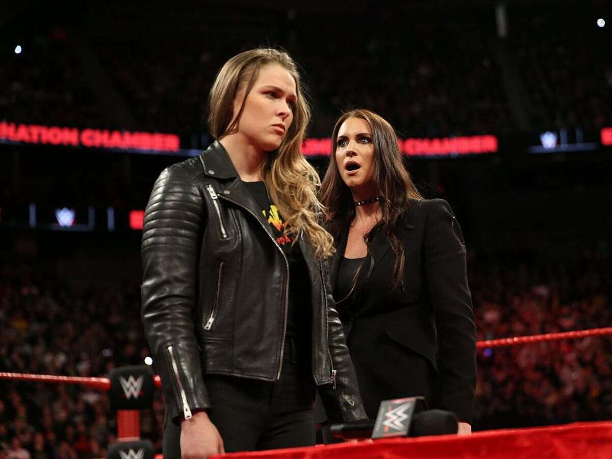 Ronda Rousey and Stephanie McMahon