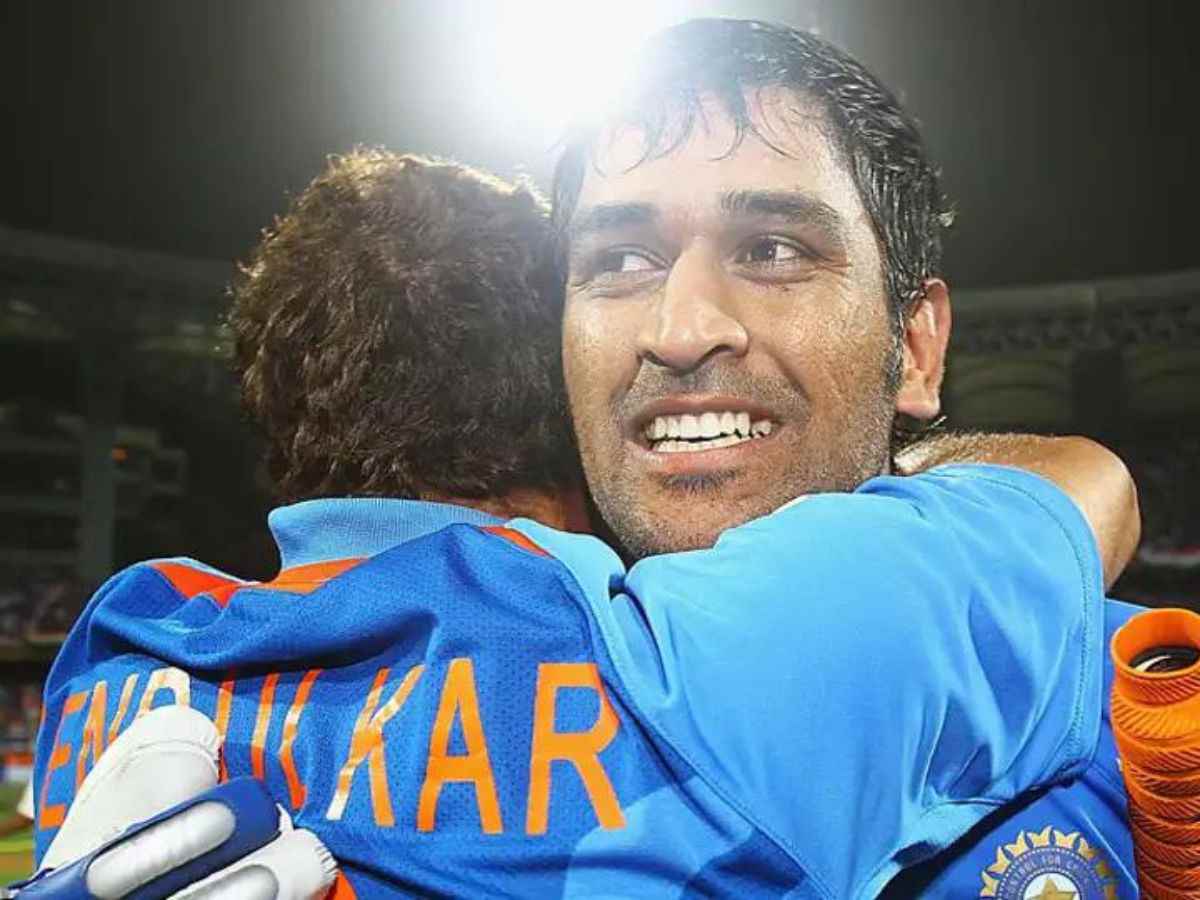 Sachin Tendulkar and MS Dhoni