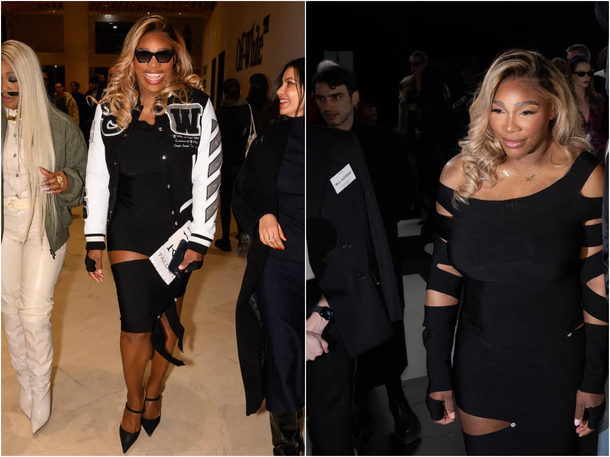 Serena Williams rocks a stunner in black at Paris Fashion Week!