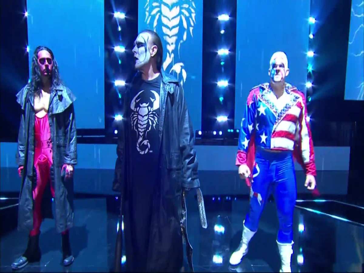 Sting made entrance with his sons