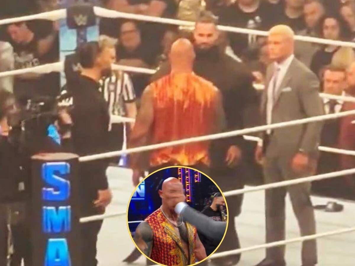 WATCH: What The Rock did after shockingly getting slapped by Cody Rhodes as SmackDown went off air