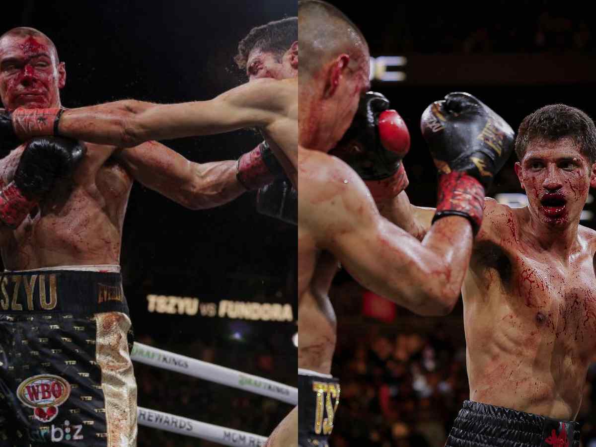 WATCH: The David vs. Goliath matchup between 5’9 feet Tim Tszyu and 6’6 feet Sebastian Fundora turns into a blood bath