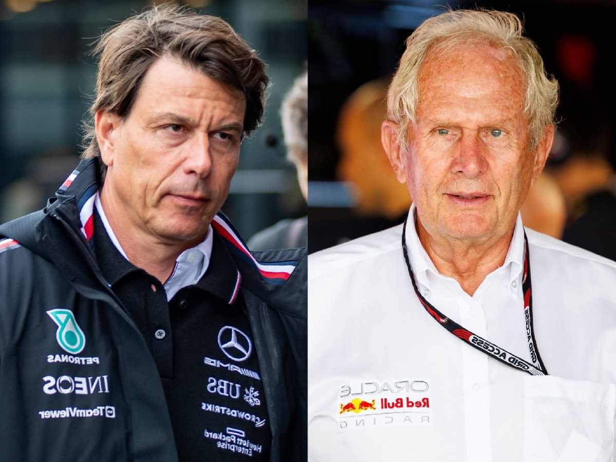 Toto Wolff [L] Helmut Marko [R]