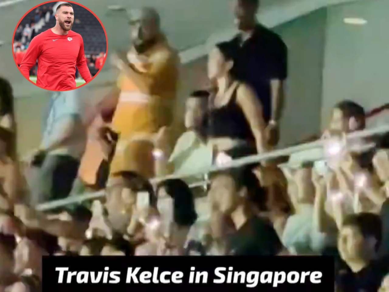 WATCH: Travis Kelce dazzles on Taylor Swift’s songs during the Eras tour leg in Singapore