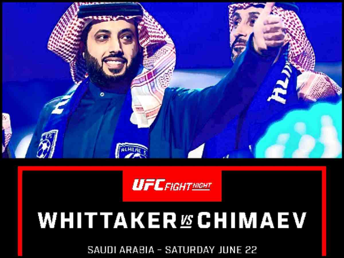 UFC Fight Night: Whittaker vs. Chimaev is Saudi Arabia's first non-numbered card